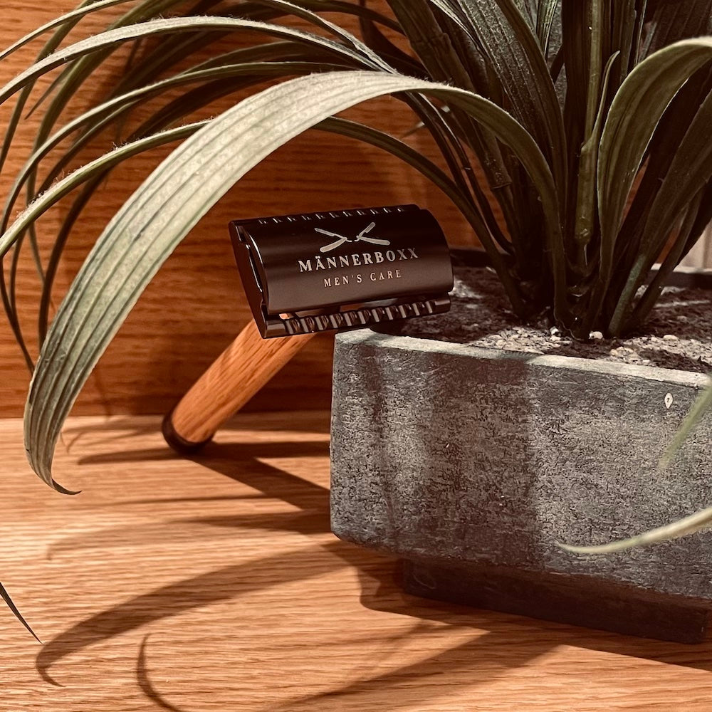 Rasierhobel ‚Wood‘ inkl. 10 Rasierklingen