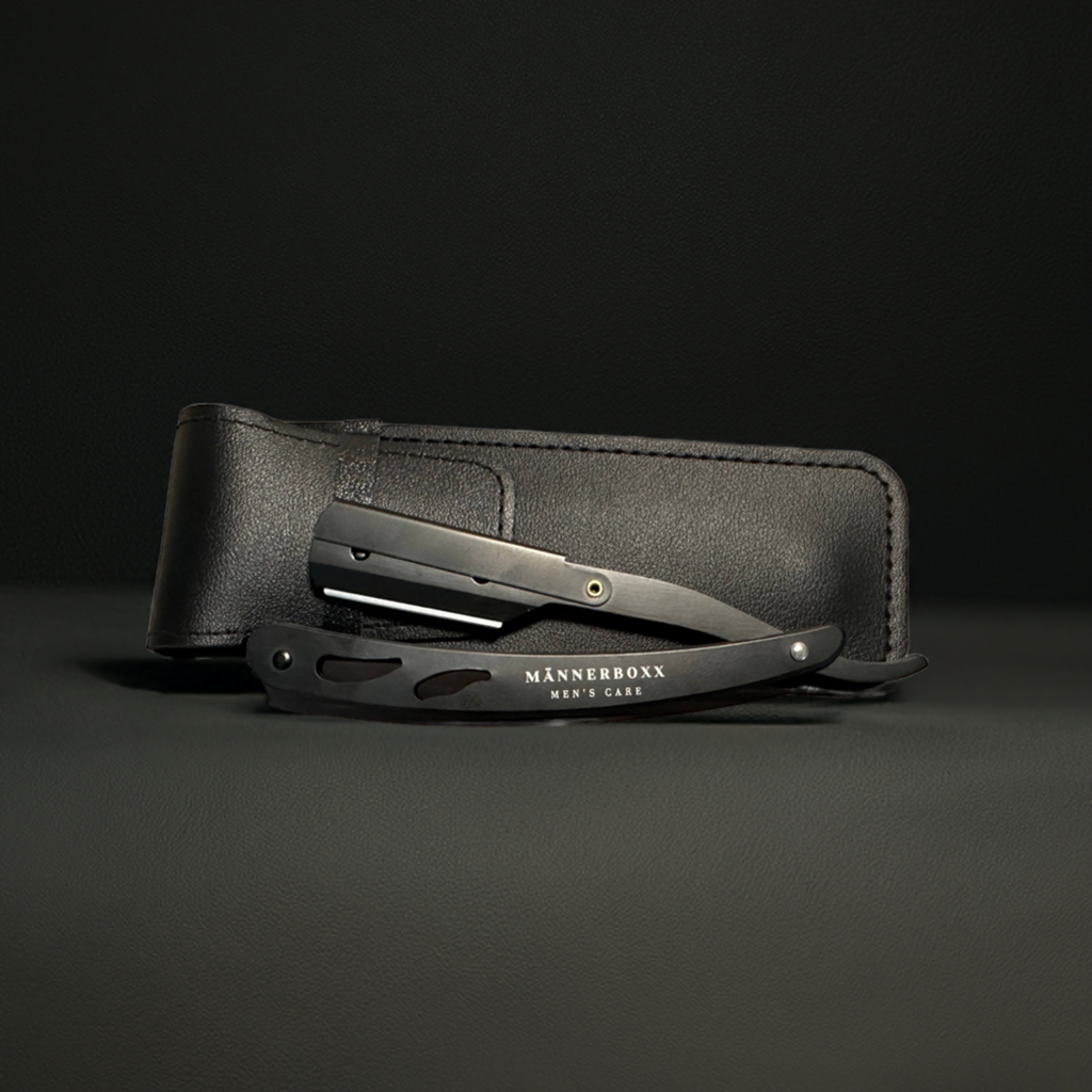 Rasiermesser mit Lederetui inkl. 10 Rasierklingen